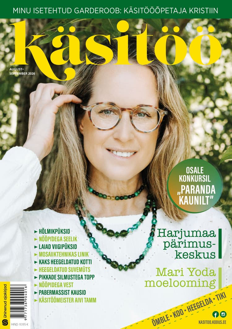 KÄSITÖÖ AUGUST-SEPTEMBER 2026