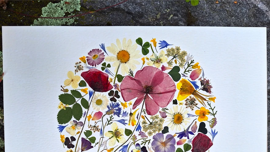 Oshibana ehk pressitud lillede kunst