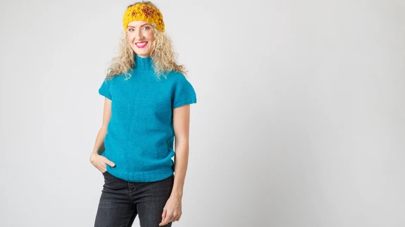 Ümmarguse passega villane topp. Autor: Anna Verschik