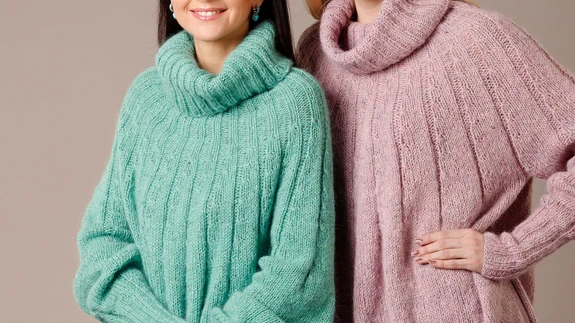 Ovaalse lõikega pikk kampsun.Autor: Helena Tikunova / Helena Tikunova Design