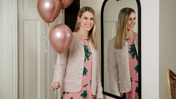 Õrnroosa kardiganAutor: Helena Tikunova / Helena Tikunova Design