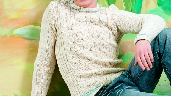 Puuvillasest lõngast kampsun. Autor: Tiina Kaara. Käsitöö suvi 2007