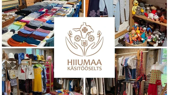 Kirev ja kaunis: Poes müügil olevate hiiu käsitööliste kaup.